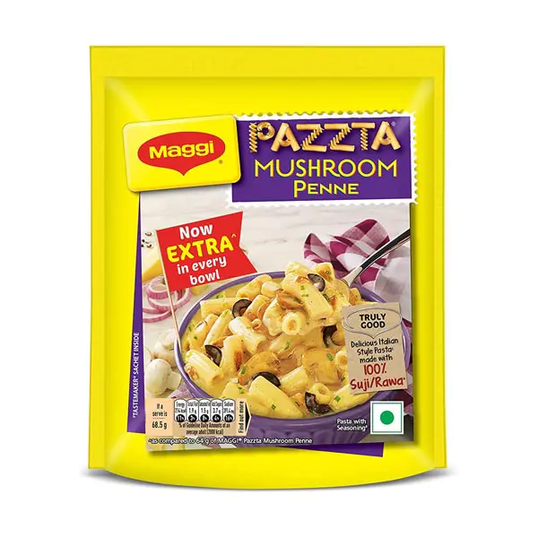 Maggi Vegetarian Pazzta Instant Pasta - Mushroom Penne Pouch (64gm)